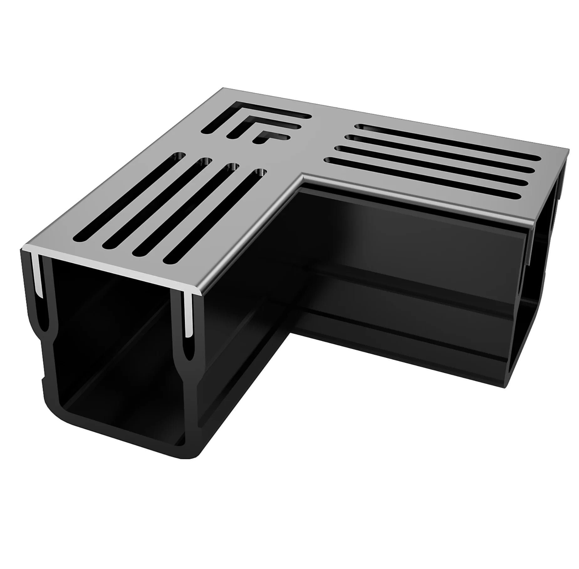 Alusthetic PVC Threshold Channel Drain Corner
