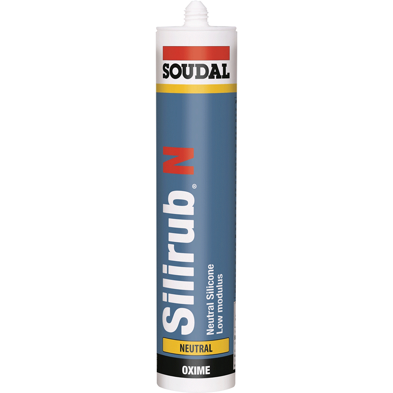 Soudal Silirub N Silicone Adhesive Clear Low Modulus - Roofing Supplies UK